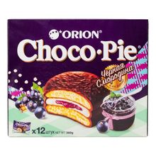 Печенье Orion Choco Pie Черная смородина 360 г