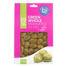 Оливки Dolce Albero зеленые с травами и чесноком с косточкой 150 г
