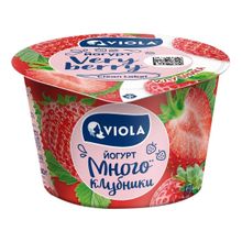 Йогурт Viola клубника 2,6% БЗМЖ 180 г