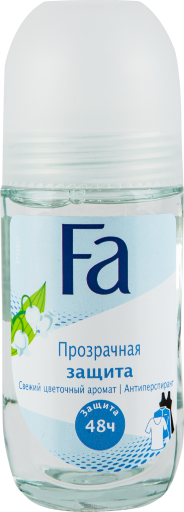 Дезодорант роликовый женский FA Прозрачная защита, 50мл (Россия, 50 мл)