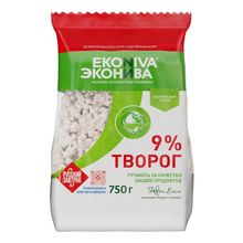 Творог рассыпчатый ЭкоНива 9% БЗМЖ 750 г