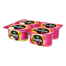Йогуртный продукт Fruttis клубника-яблоко-груша 8% БЗМЖ 115 г