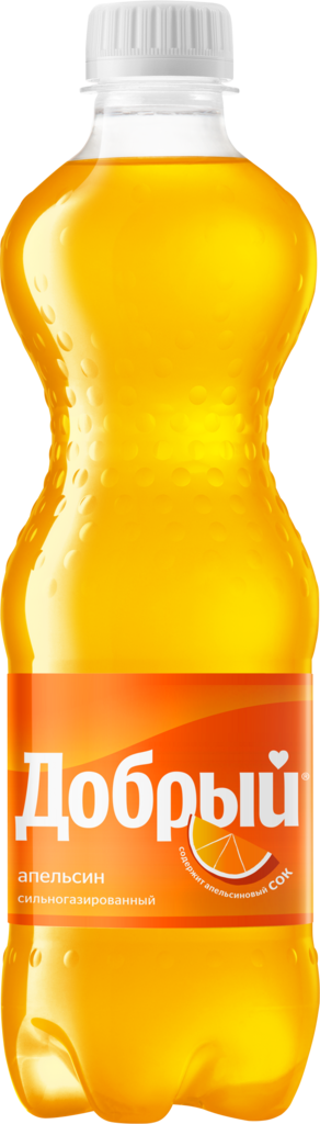 Напиток ДОБРЫЙ Апельсин с витамином С сильногазированный, 0.5л (Россия, 0.5 L)