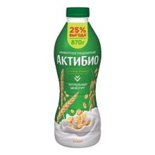 Йогурт питьевой Актибио злаки 1,6% БЗМЖ 870 мл