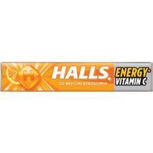 Карамель леденцовая Halls Natura витамин С-апельсин 25 г