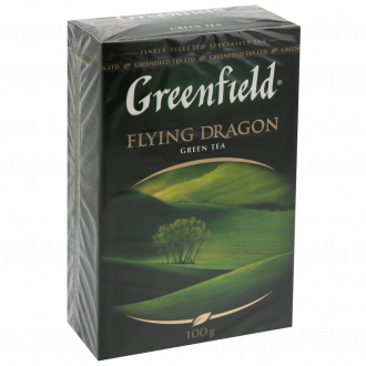 Чай зеленый GREENFIELD Flying Dragon листовой, 100г (Россия, 100 г)