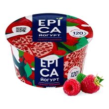 Йогурт Epica с гранатом и малиной 4,8% 130 г