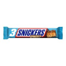Батончик Snickers Криспер шоколадный с карамелью-арахисом-хрустящими рисовыми шариками 60 г