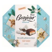 Конфеты шоколадные Bonjour Konti Кокос 150 г