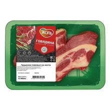 Грудинка говяжья Эколь на кости охлажденная нарезка 400 г