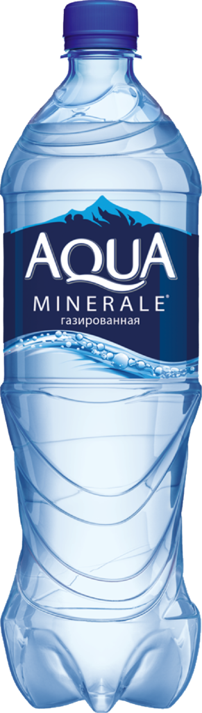 Вода питьевая AQUA MINERALE газированная, 1л (Россия, 1 L)