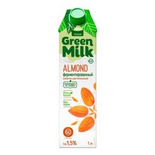 Напиток на ячменно-нутовой основе Green Milk миндаль 1 л