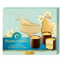 Конфеты шоколадные Комильфо шампанское-пряная груша 232 г