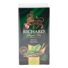 Чай зеленый Richard Royal Melissa в пакетиках 1,5 г х 25 шт