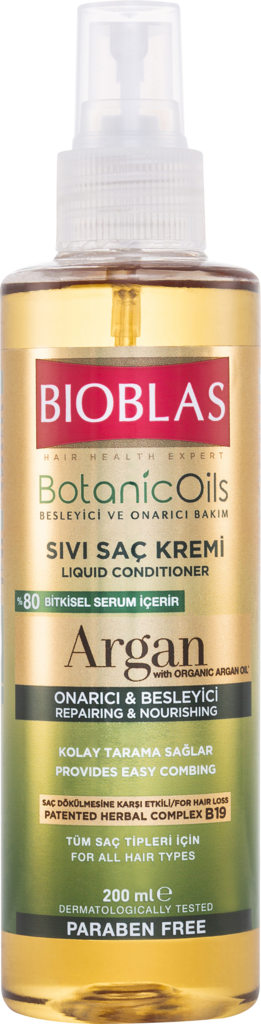 Кондиционер для волос BIOBLAS c аргановым маслом против выпадения волос, 200мл (Турция, 200 мл)