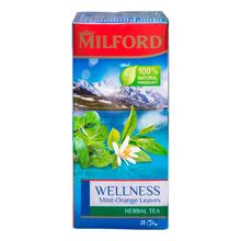 Чай травяной Milford Wellness Mint-Orange Leaves в пакетиках 2 г х 20 шт