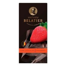 Шоколад Mathieu Belatier темный с клубничной крошкой 100 г