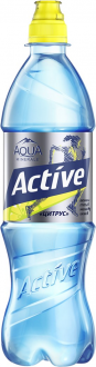 Вода питьевая AQUA MINERALE Active Цитрус негазированная, 0.5л (Россия, 0.5 L)