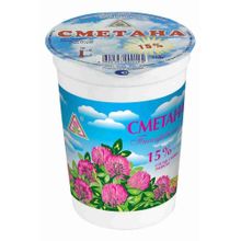 Сметана 15% Пискаревская БЗМЖ 450 г