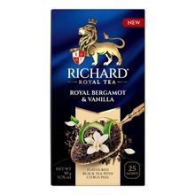 Чай черный Richard Royal Bergamot & Vanilla в пакетиках 2 г х 25 шт