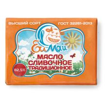 Сливочное масло Елмай Традиционное 82,5% БЗМЖ 160 г