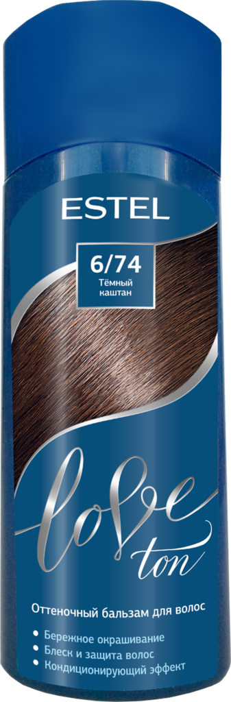 Бальзам оттеночный для волос ESTEL Love Ton 6/74 Темный каштан, 150мл (Россия, 150 мл)