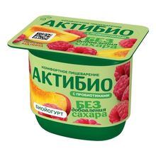 Йогурт Актибио персик-малина 3% 130 г