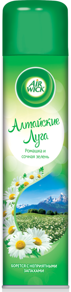Освежитель воздуха AIR WICK Алтайские луга, ромашка и сочная зелень, 290мл (Россия, 290 мл)