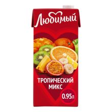 Напиток сокосодержащий Любимый тропический микс с мякотью 950 мл