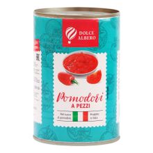 Томаты Dolce Albero кусочками в томатном соке 400 г