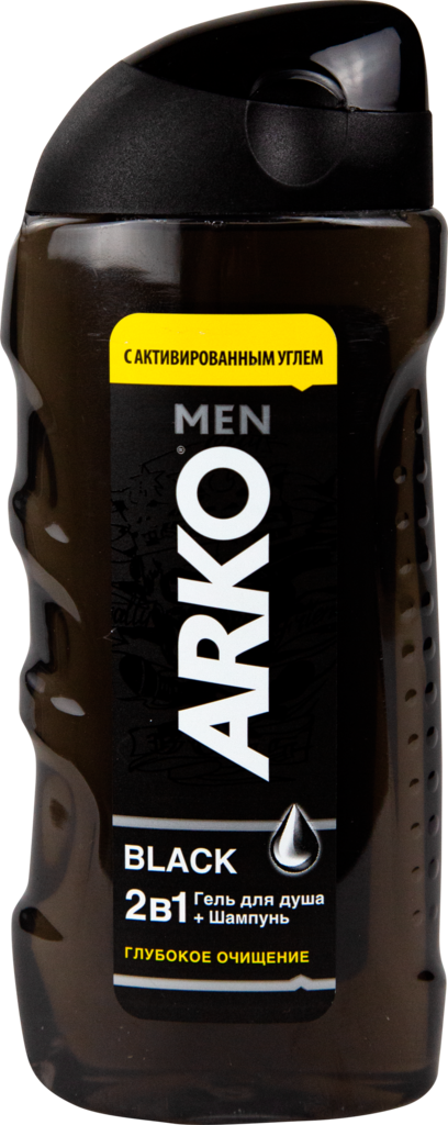Гель для душа мужской ARKO Men 2в1 Black, 260мл (Турция, 260 мл)