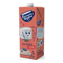 Молоко 3,2 % ультрапастеризованное 1 л Большая Кружка БЗМЖ