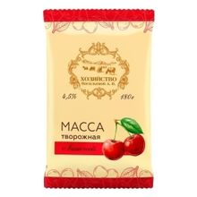 Творожная масса Хозяйство Васильевой А.В. с вишней 4,5% БЗМЖ 180 г