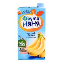 Нектар детский ФрутоНяня банан стерилизованный с мякотью с 3 лет 500 мл