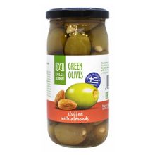 Оливки Dolce Albero Зеленые фаршированные миндалем 350 г