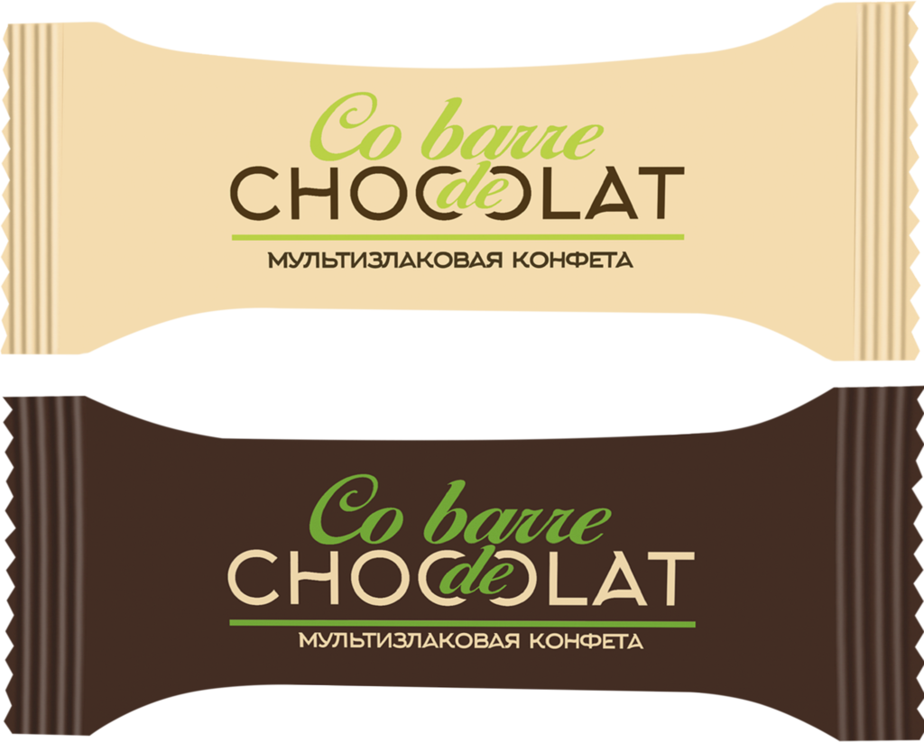 Конфеты мультизлаковые CO BARRE DE CHOCOLAT Ассорти с белой и темной глазурью, весовые (Россия)