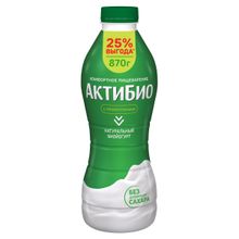 Йогурт питьевой Актибио 1,8% БЗМЖ 870 мл