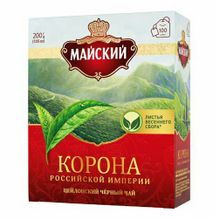Чай черный Майский Корона Российской империи в пакетиках 2 г х 100 шт