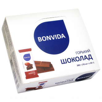 Шоколад горький BONVIDA, 18х20г (Россия, 18 *20г)