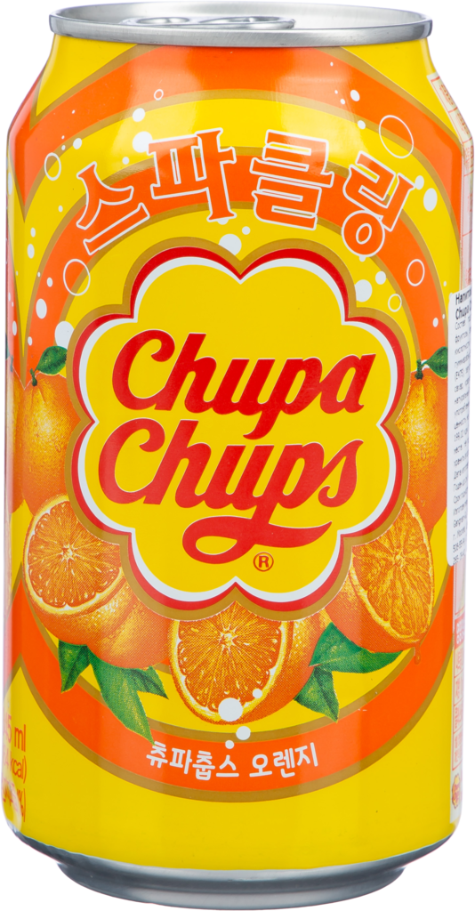 Напиток CHUPA CHUPS Апельсин газированный, 0.345л (Корея, 0.345 L)