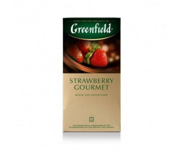 Чай Greenfield Strawberry Gourmet, (Строуберри Гурме) 25 пак.