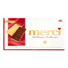 Шоколад Merci Марципан темный 112 г