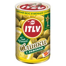 Оливки ITLV зеленые с лимоном 314 мл