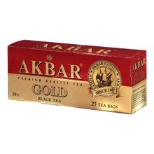 Чай черный Akbar GOLD в пакетиках 2 г х 25 шт