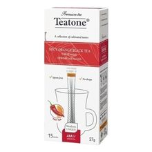 Чай черный Teatone Пряный апельсин в стиках 1,8 г х 15 шт