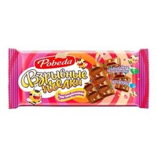 Плитка Победа Вкуса Взрывные пчелки молочная 80 г