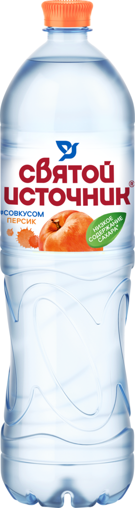 Напиток безалкогольный СВЯТОЙ ИСТОЧНИК со вкусом персика негазированная, 1.5л (Россия, 1.5 L)