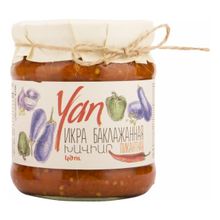 Икра Yan Пикантная из баклажанов пастеризованная 470 г