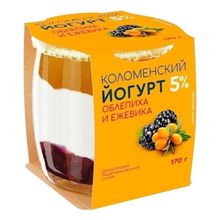 Йогурт Коломенское облепиха-ежевика 5% 170 г