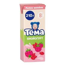 Йогурт питьевой детский Тема малина-шиповник с 8 месяцев 2,8% БЗМЖ 200 мл